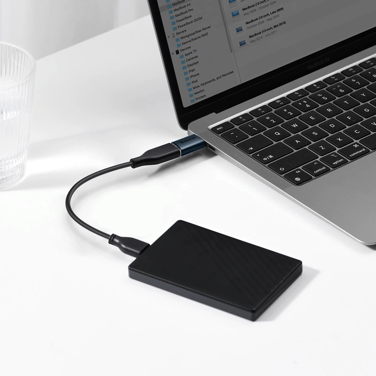 Baseus Ingenuity Series USB-C auf USB-A 3.2 adapter Blau