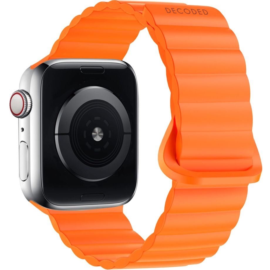 Decoded Silikon-Armband Orange (42mm alt)/44/45/46/49mm mit Magnetverschluss