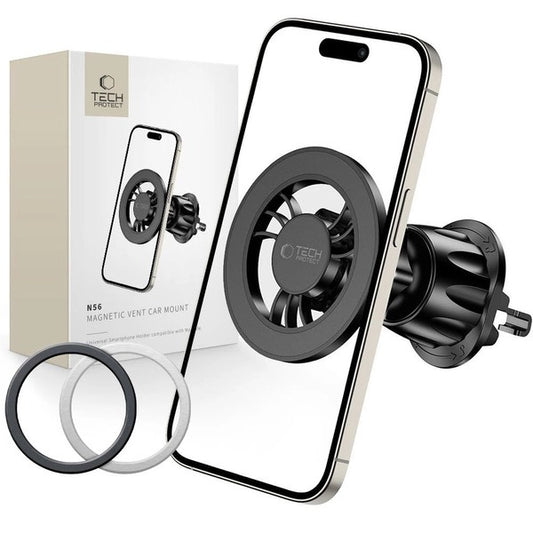 Tech-Protect N56 magnetische Autohalterung mit MagSafe für Lüftungsschlitze - schwarz