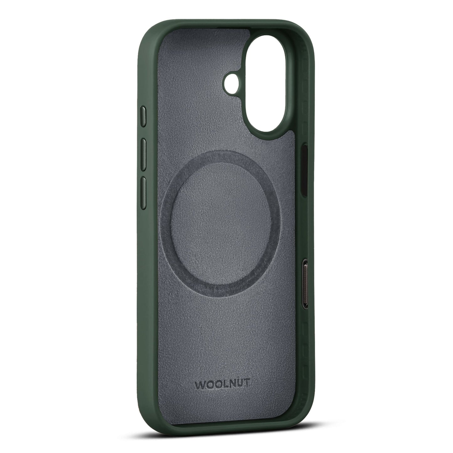 Woolnut Leder Case für iPhone 17 - Grün - epos | Apple Premium Partner