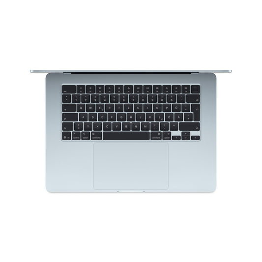 MacBook Air 15 Zoll mit M4 Chip, 10-Core CPU und 10-Core GPU, 16GB, 256GB SSD, himmelblau