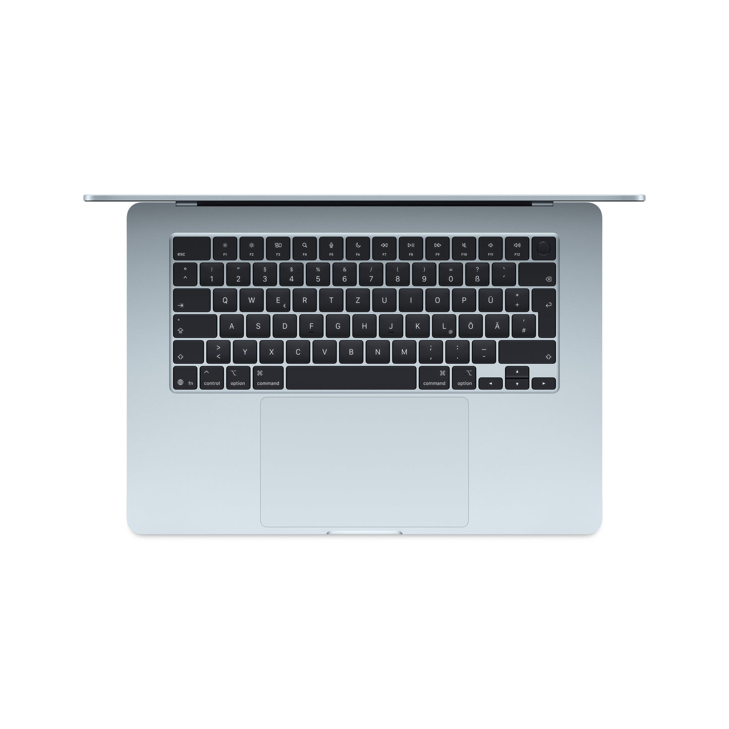 MacBook Air 15 Zoll mit M4 Chip, 10-Core CPU und 10-Core GPU, 24GB, 512GB SSD, himmelblau