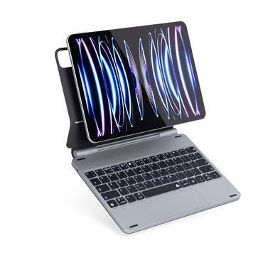 Epico Aluminium Keyboard Case für Apple iPad Air 11″ (M2), iPad Pro 11″ (2018/2020/2021/2022), iPad Air 10,9″ (2020/2022) – german