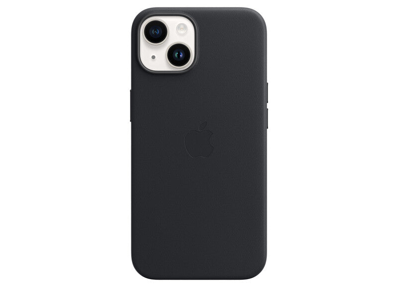 iPhone 14/15 Plus Leather Case with MagSafe - Midnight