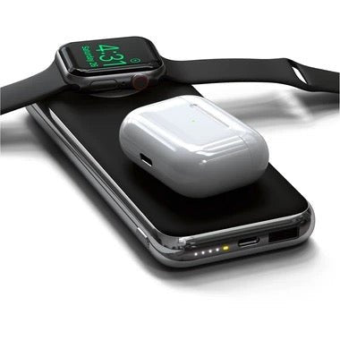 Satechi Quatro Wireless Power Bank 10000 mAh, schwarz