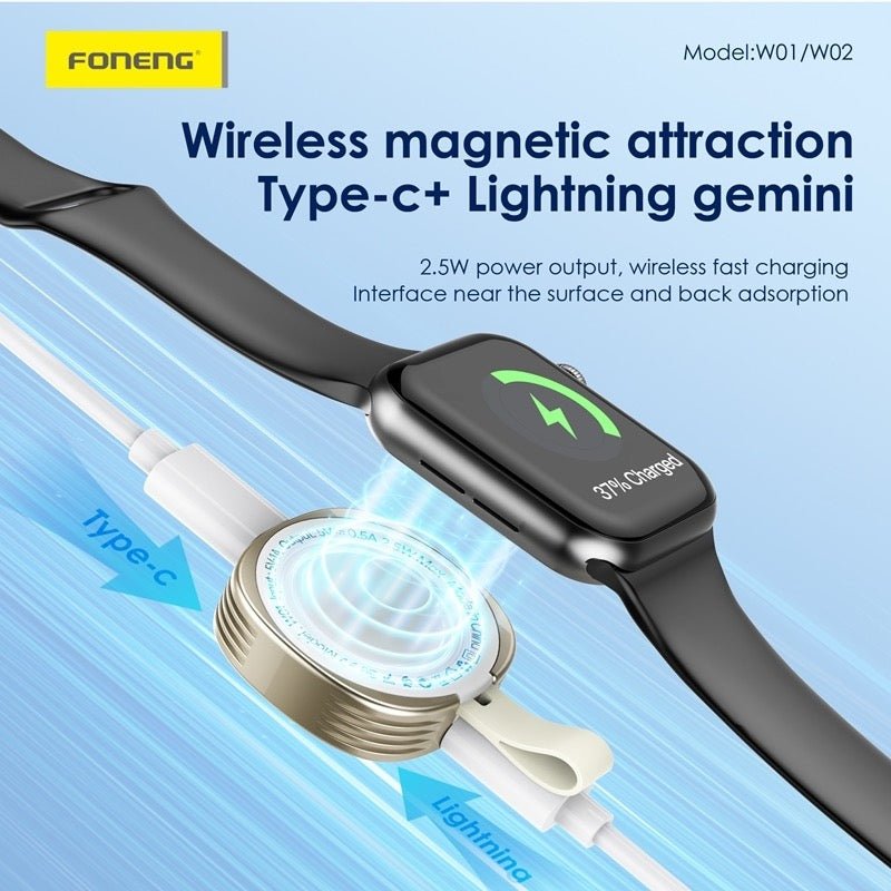 FONENG - Apple Watch Ladegerät Space Grau