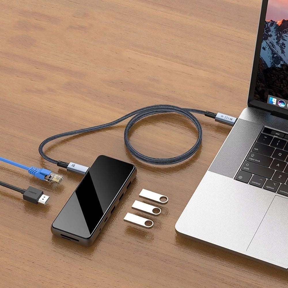 Tech-Protect Ultra Boost USB-C auf USB-C Kabel USB 4.0 40Gbps. 240W PD 1m Space Gray