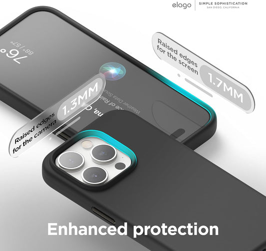 Elago MAGNETIC SILICONE CASE for iPhone 16e (2025) - Black