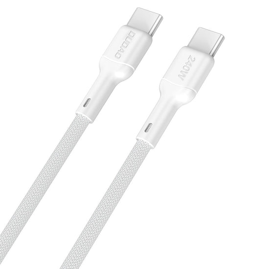 Dudao Premium USB-C auf USB-C 2m Kabel 240W USB 2.0 - Weiß