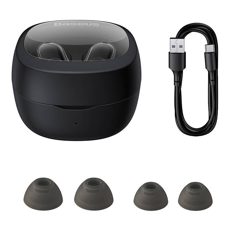 Baseus kabellose mini Kopfhörer - Schwarz