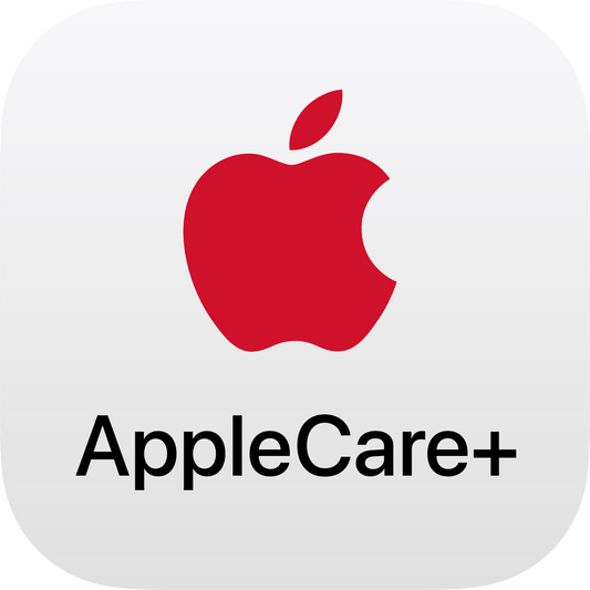 A red Apple logo above the black text "AppleCare+ AirPods" on a white background; Der Preis beinhaltet 11% Versicherungssteuer.