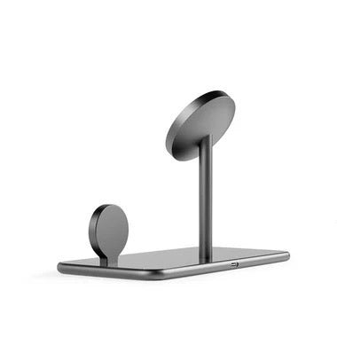 Epico Mag+ Glass Charging Stand MagSafe kompatibel - black