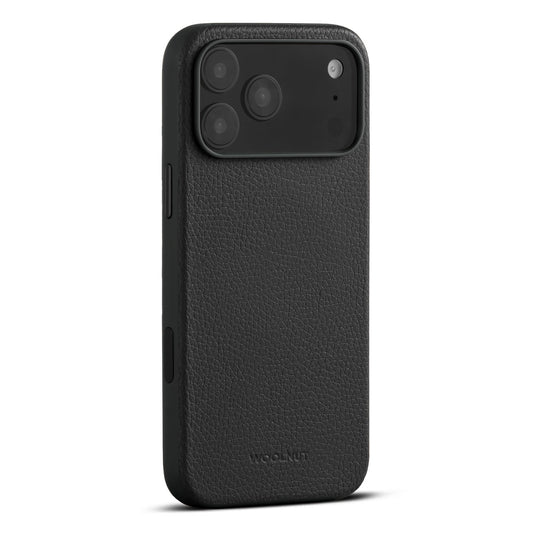 Woolnut Leder Case für iPhone 17 Pro - Schwarz