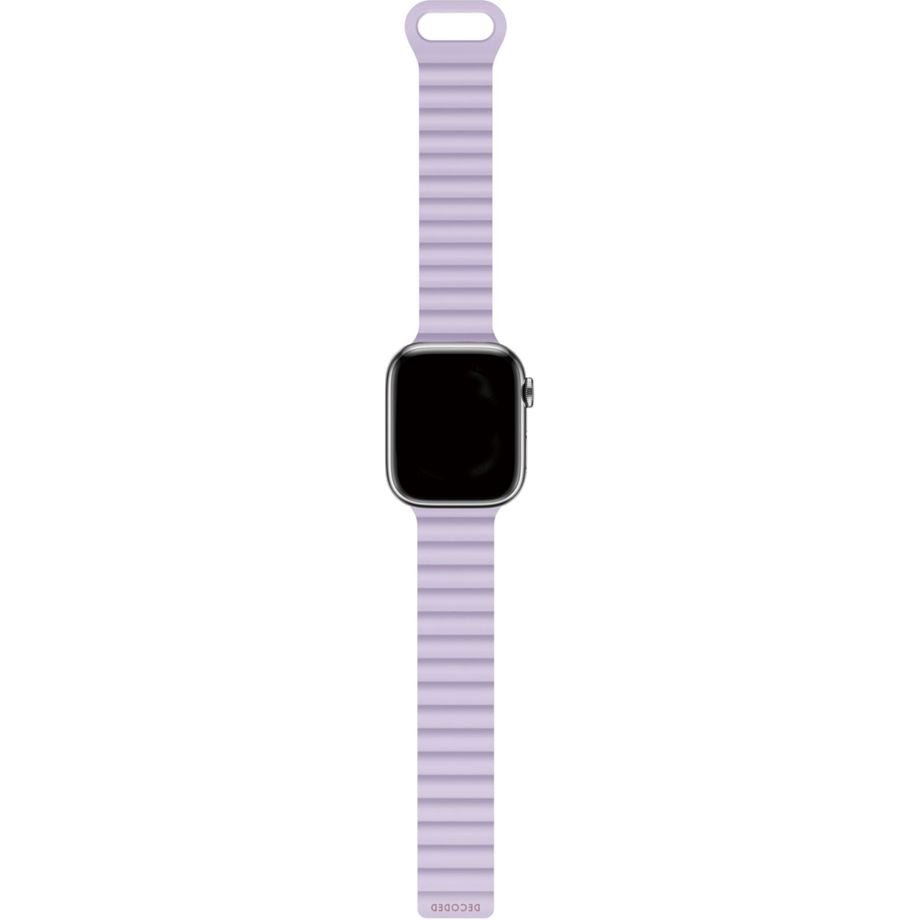 Decoded Silikon-Armband Lavendel 38/40/41/(42mm neu) mit Magnetverschluss
