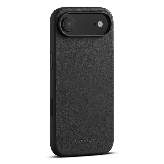 Woolnut Leder Case für iPhone Air - Schwarz