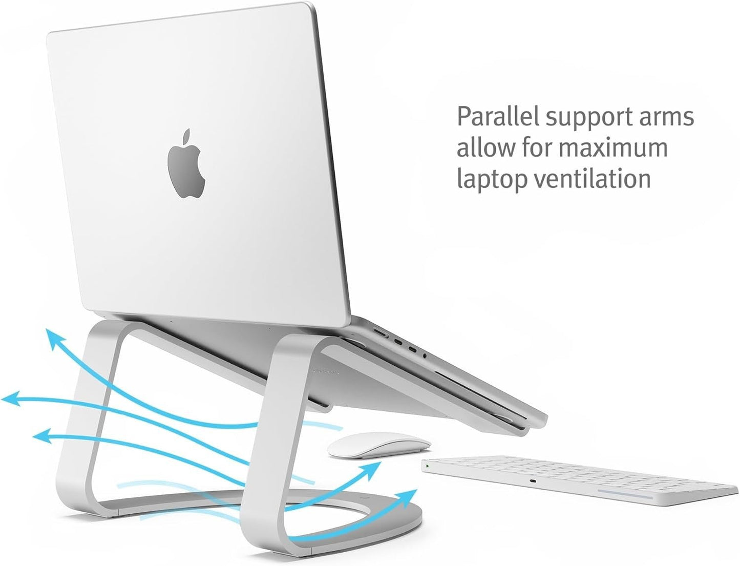 Twelve South Curve SE Aluminum Ständer für MacBooks und Notebooks, Silber