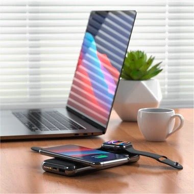 Satechi Quatro Wireless Power Bank 10000 mAh, schwarz