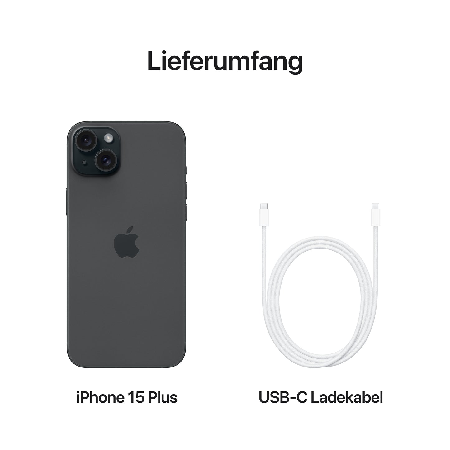 iPhone 15 Plus, 256GB, schwarz