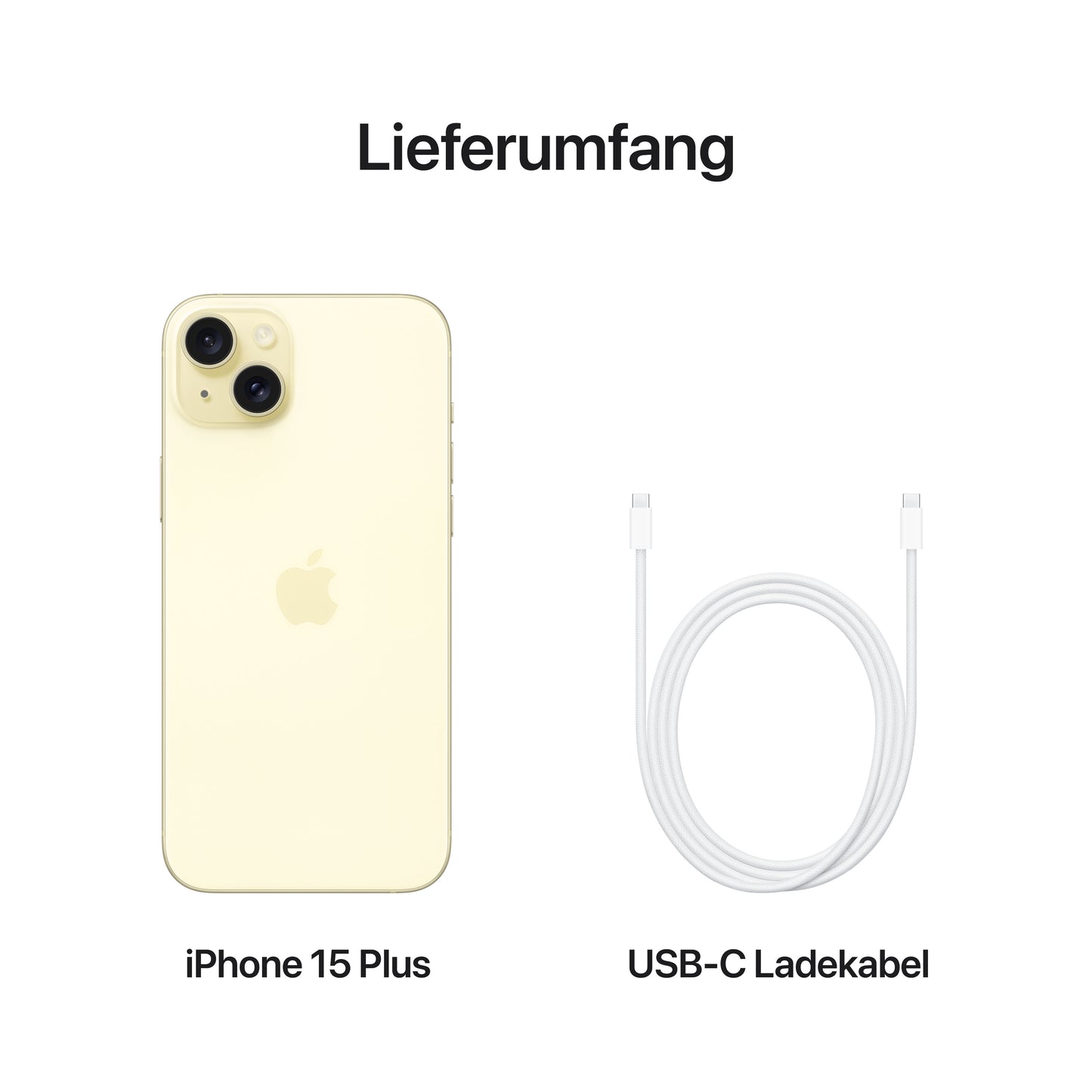 iPhone 15 Plus, 256GB, gelb