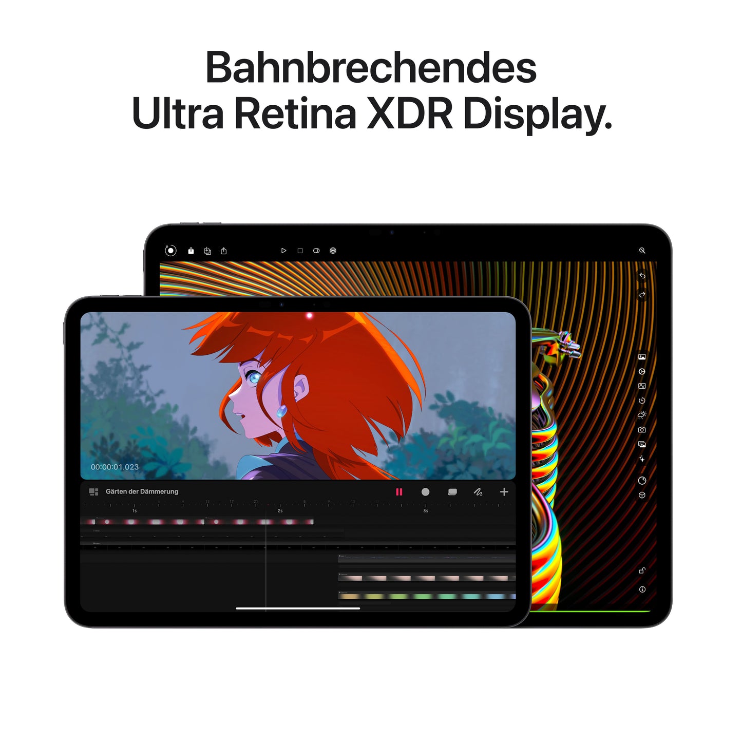 Apple iPad Pro 11 Zoll Wi-Fi + Cellular mit Nanotexturglas, 2TB, space schwarz