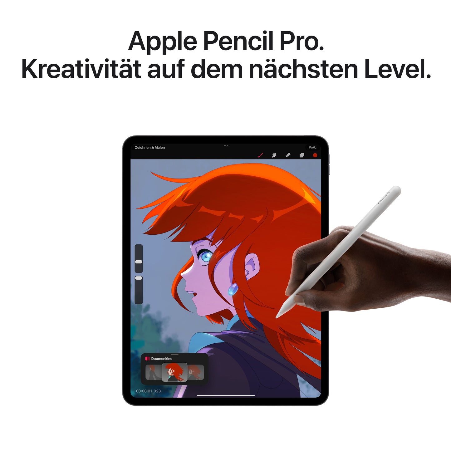 Apple iPad Pro 11 Zoll Wi-Fi + Cellular mit Nanotexturglas, 2TB, space schwarz