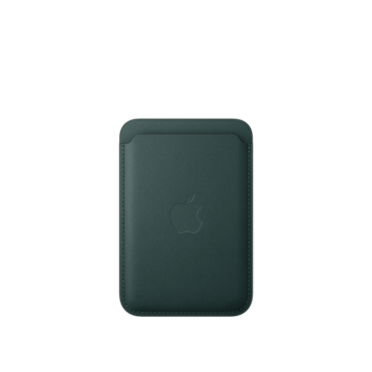 Apple iPhone Feingewebe Wallte mit MagSafe, dunkelgrün