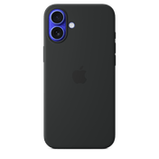 Apple iPhone 16 Plus Silikon Case mit MagSafe, schwarz