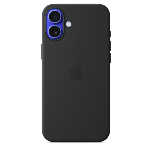 Apple iPhone 16 Plus Silikon Case mit MagSafe, schwarz