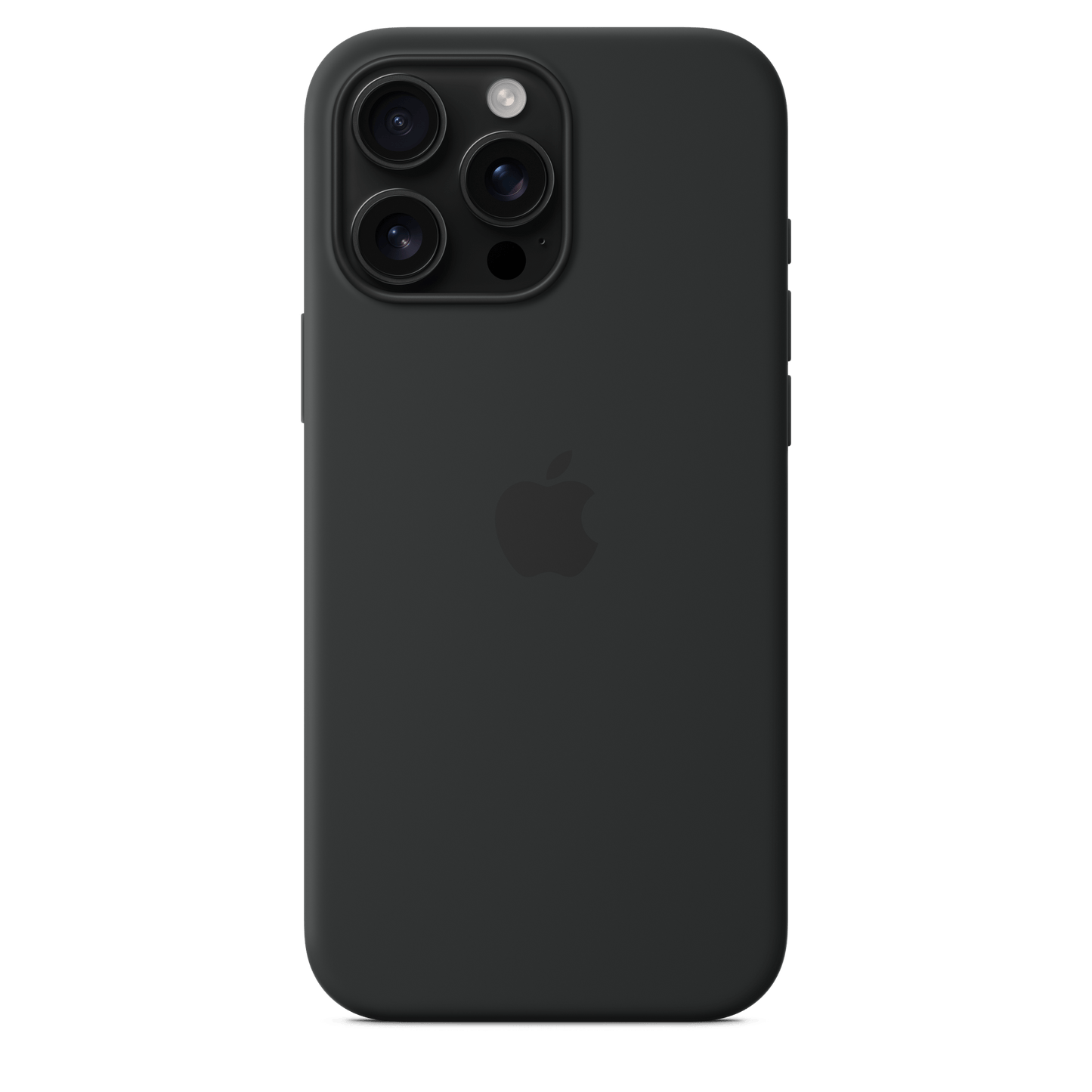 Apple iPhone 16 Pro Max Silikon Case mit MagSafe, schwarz