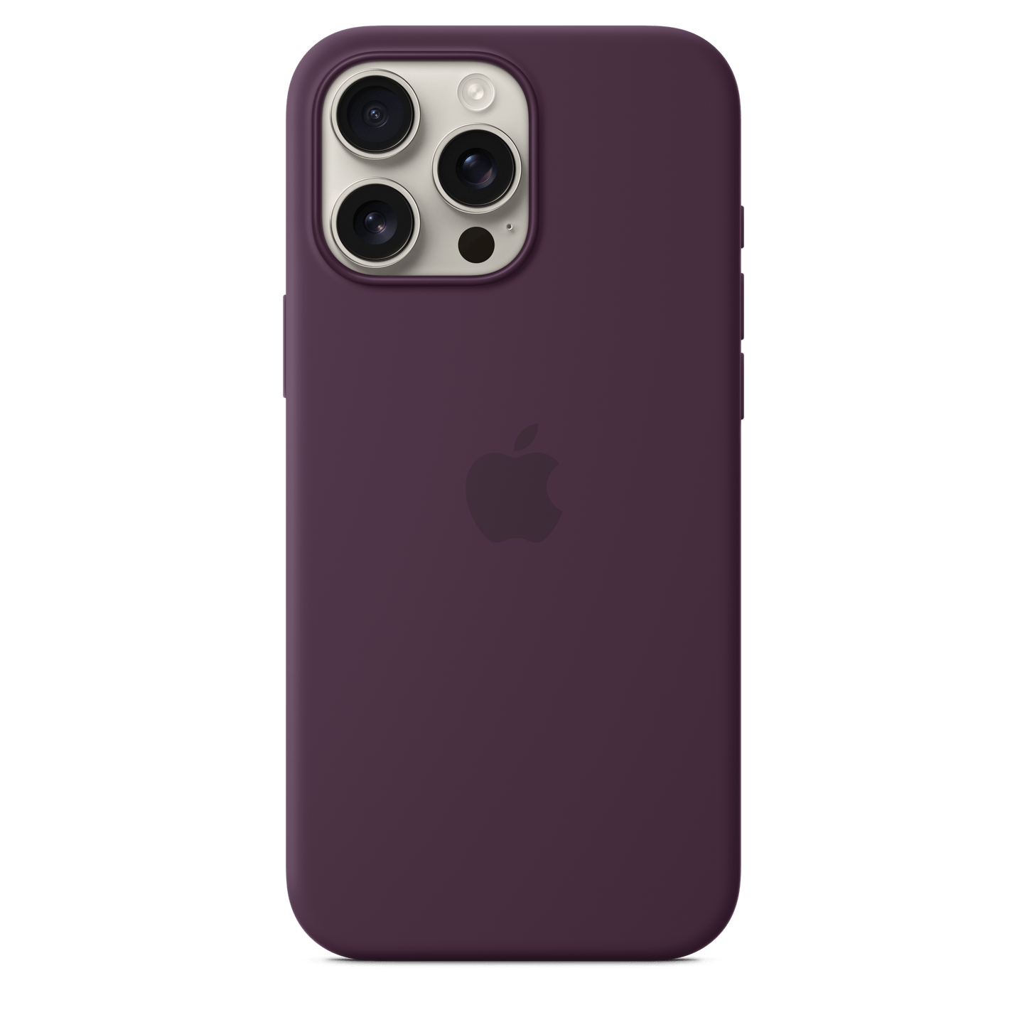 Apple iPhone 16 Pro Max Silikon Case mit MagSafe, pflaum