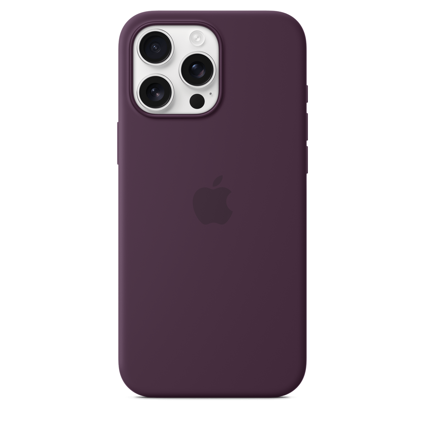 Apple iPhone 16 Pro Max Silikon Case mit MagSafe, pflaum