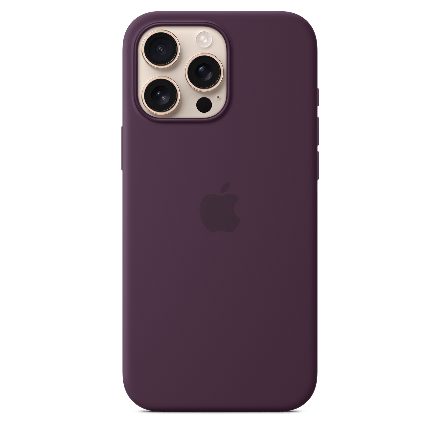 Apple iPhone 16 Pro Max Silikon Case mit MagSafe, pflaum