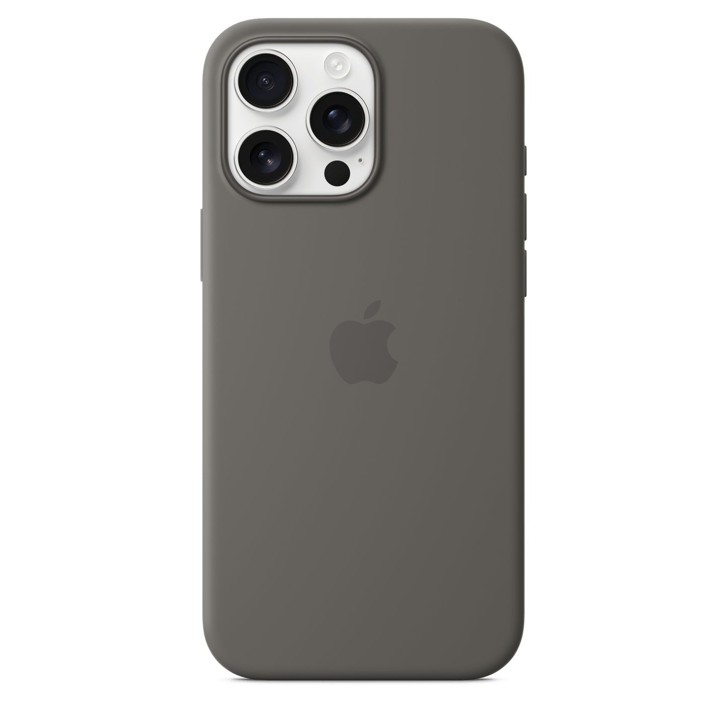 Apple iPhone 16 Pro Max Silikon Case mit MagSafe, steingrau