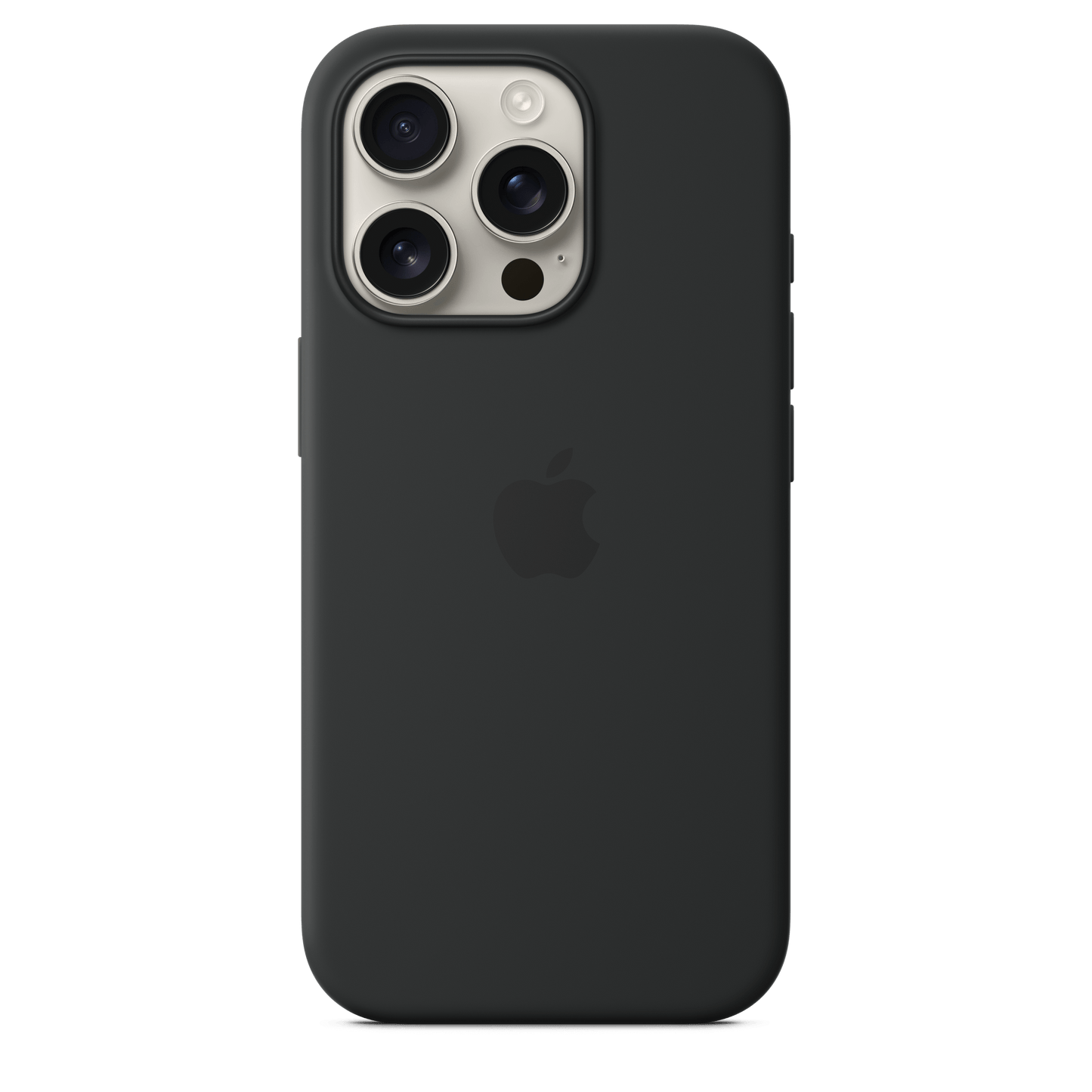 Apple iPhone 16 Pro Silikon Case mit MagSafe, schwarz
