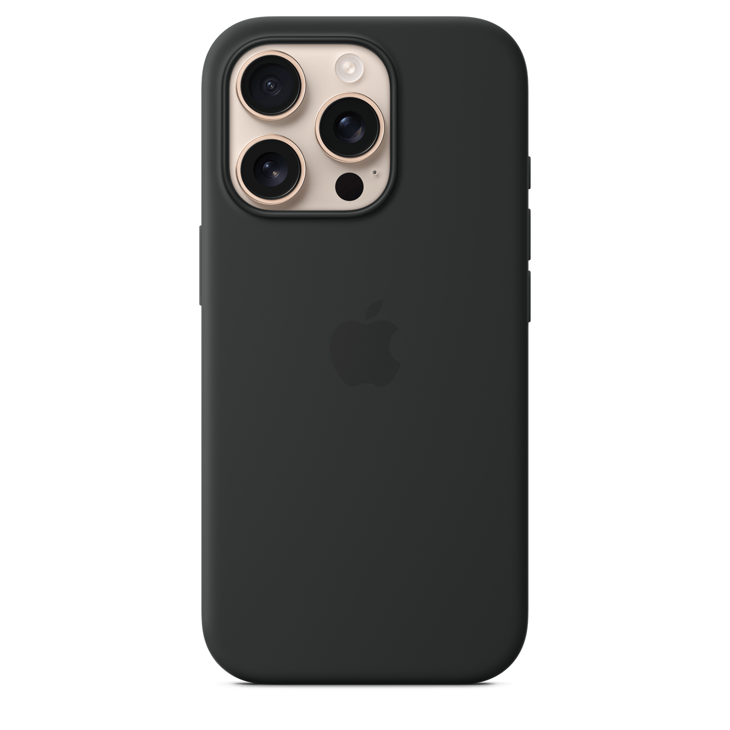 Apple iPhone 16 Pro Silikon Case mit MagSafe, schwarz