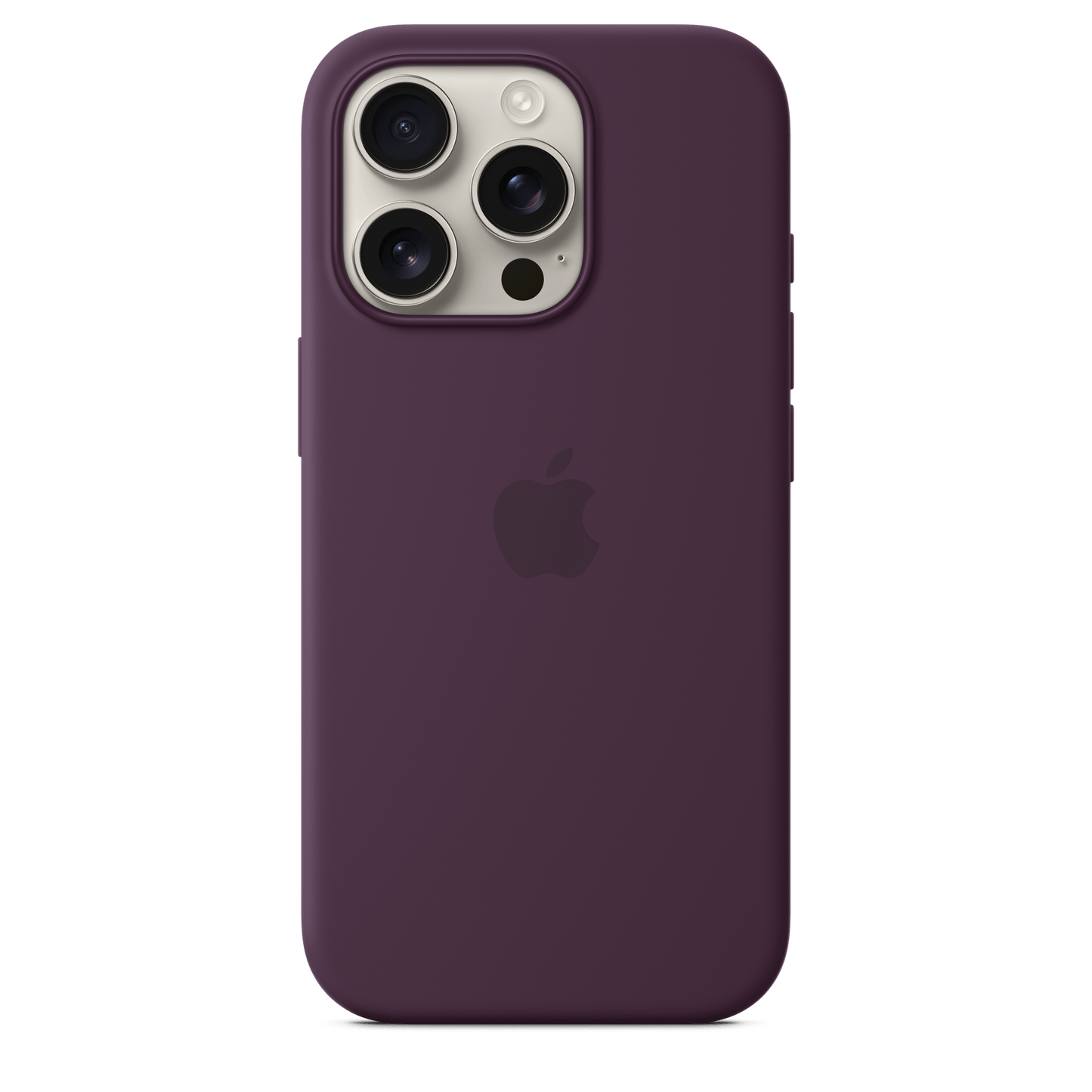 Apple iPhone 16 Pro Silikon Case mit MagSafe, pflaume