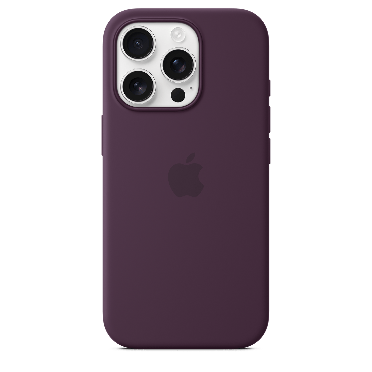 Apple iPhone 16 Pro Silikon Case mit MagSafe, pflaume