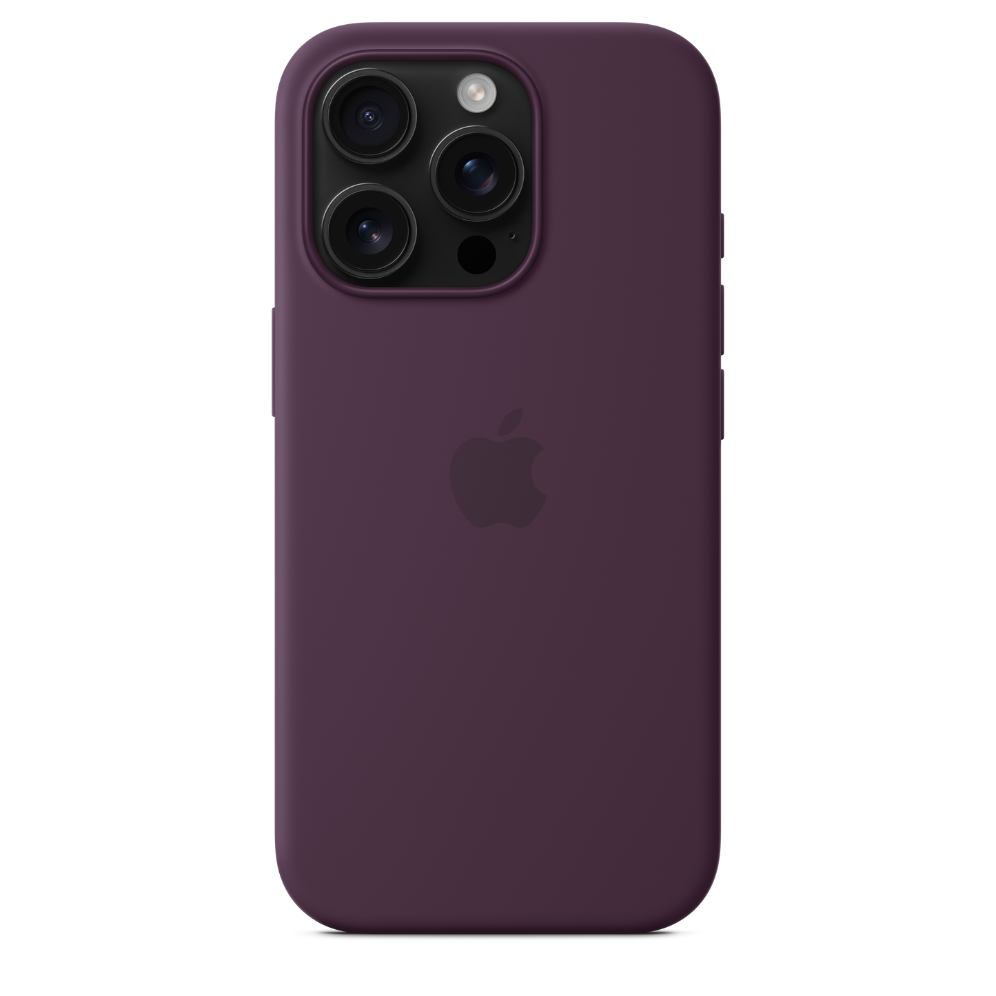 Apple iPhone 16 Pro Silikon Case mit MagSafe, pflaume
