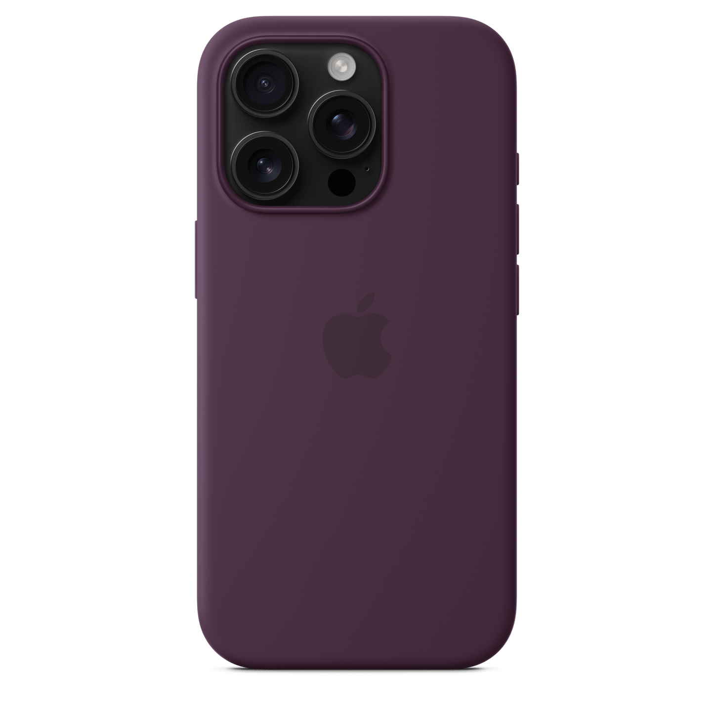 Apple iPhone 16 Pro Silikon Case mit MagSafe, pflaume
