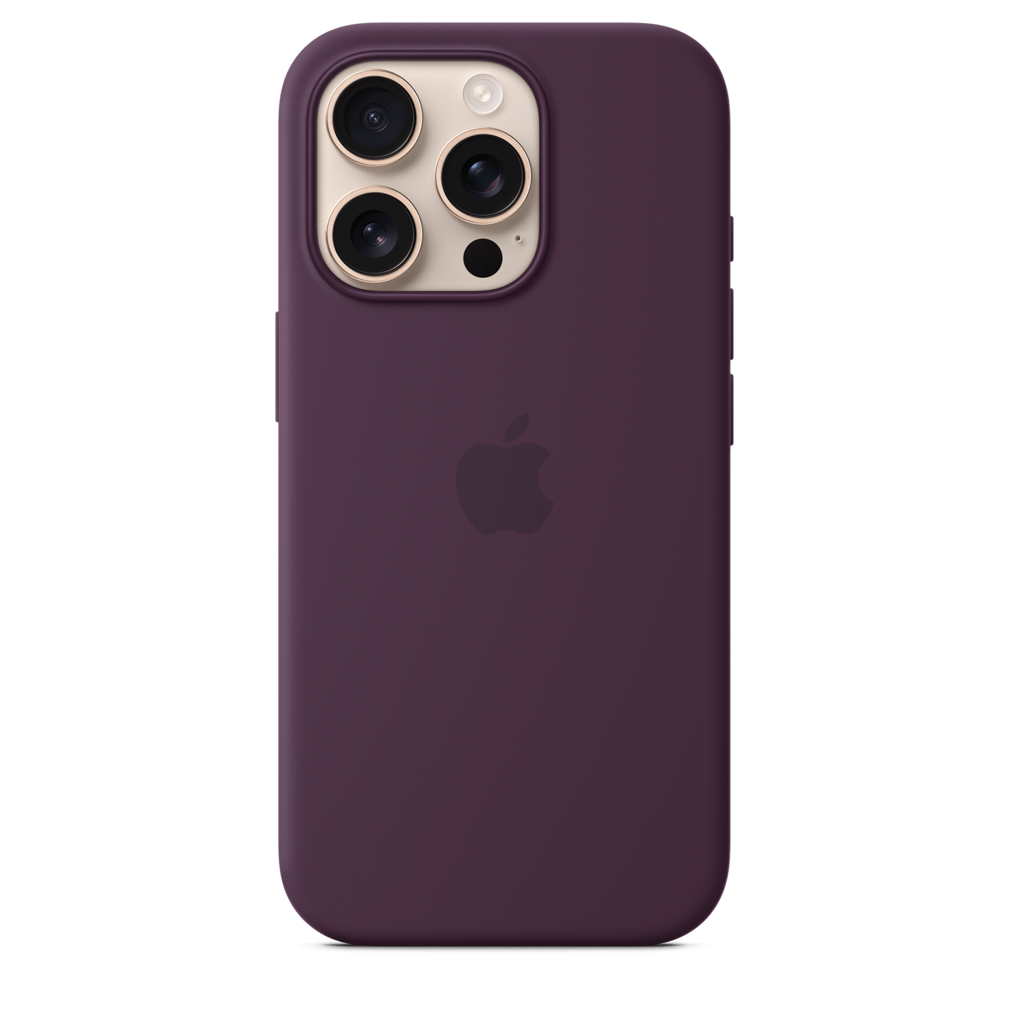 Apple iPhone 16 Pro Silikon Case mit MagSafe, pflaume