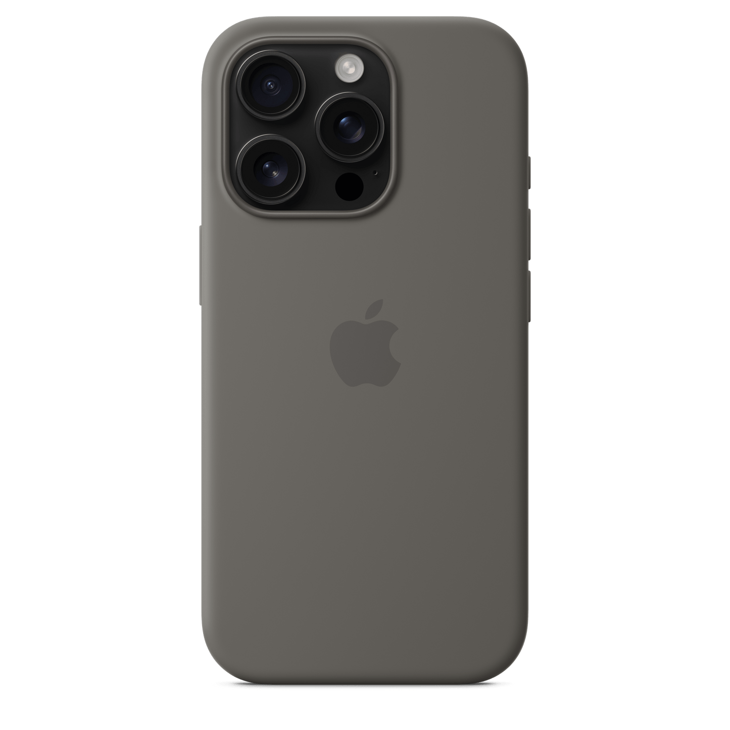 Apple iPhone 16 Pro Silikon Case mit MagSafe, steingrau