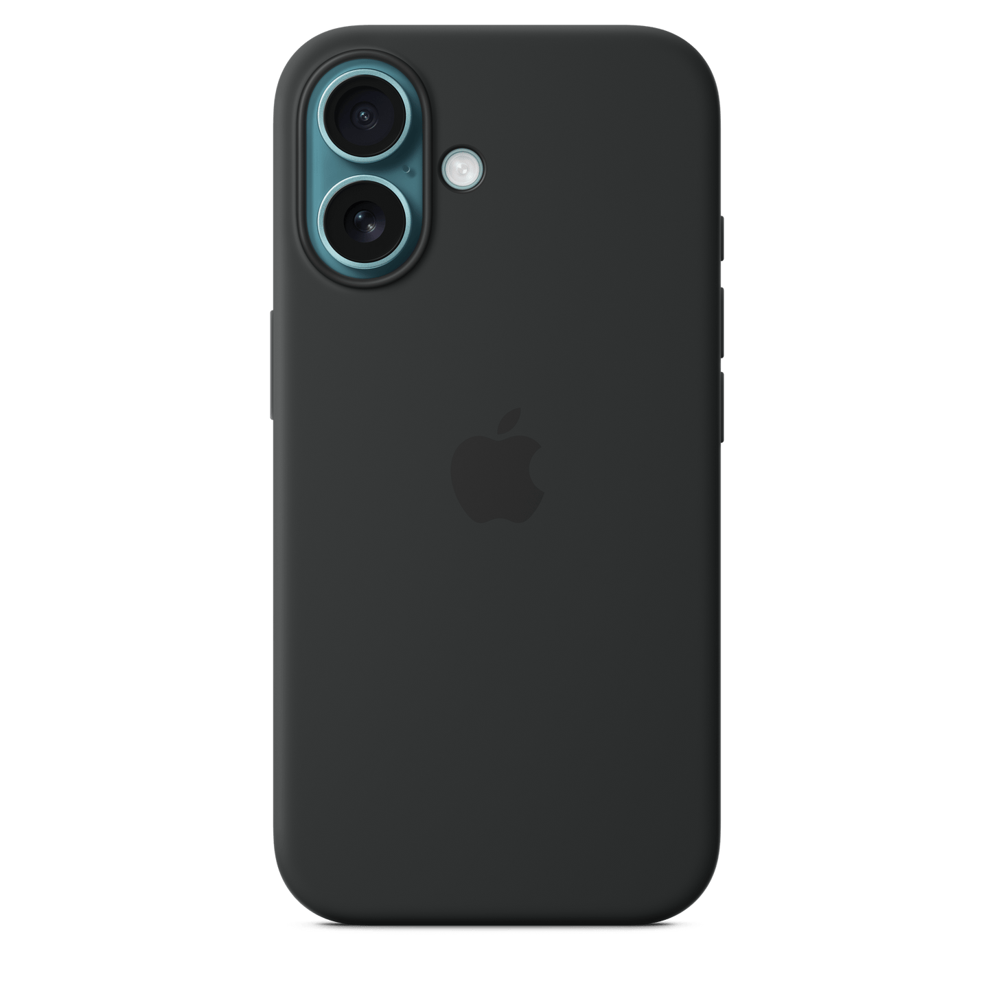 Apple iPhone 16 Silikon Case mit MagSafe, schwarz
