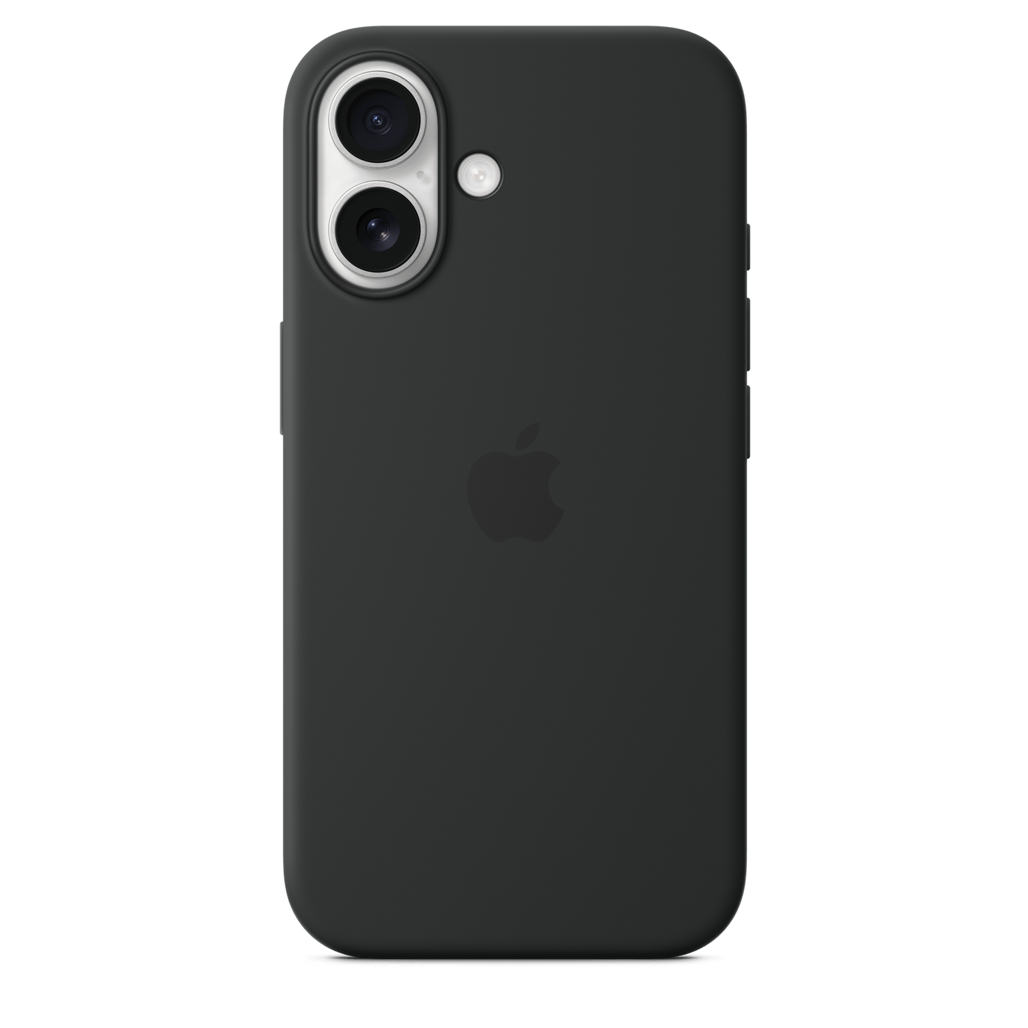 Apple iPhone 16 Silikon Case mit MagSafe, schwarz