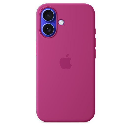 Apple iPhone 16 Silikon Case mit MagSafe, fuchsia