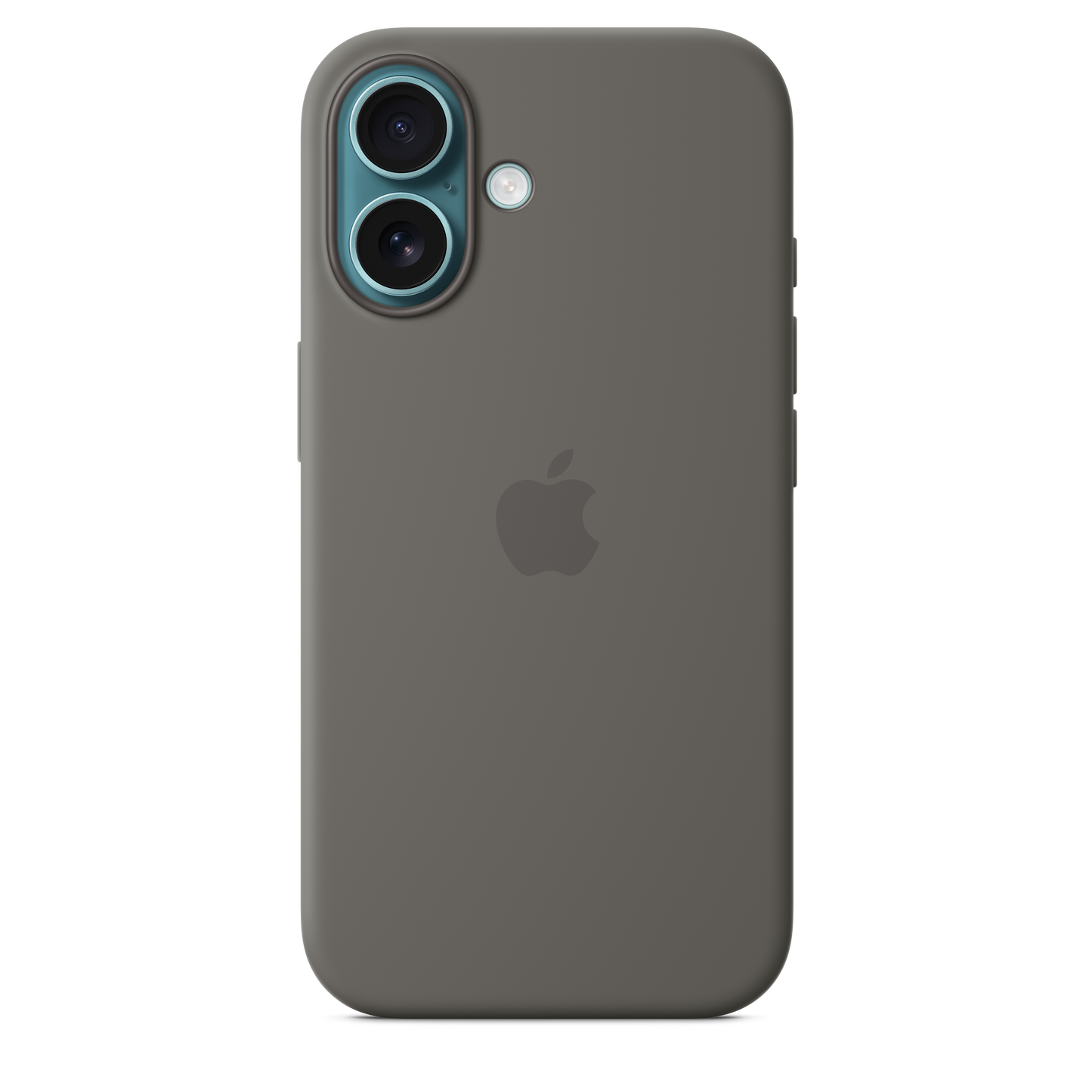 Apple iPhone 16 Silikon Case mit MagSafe, steingrau