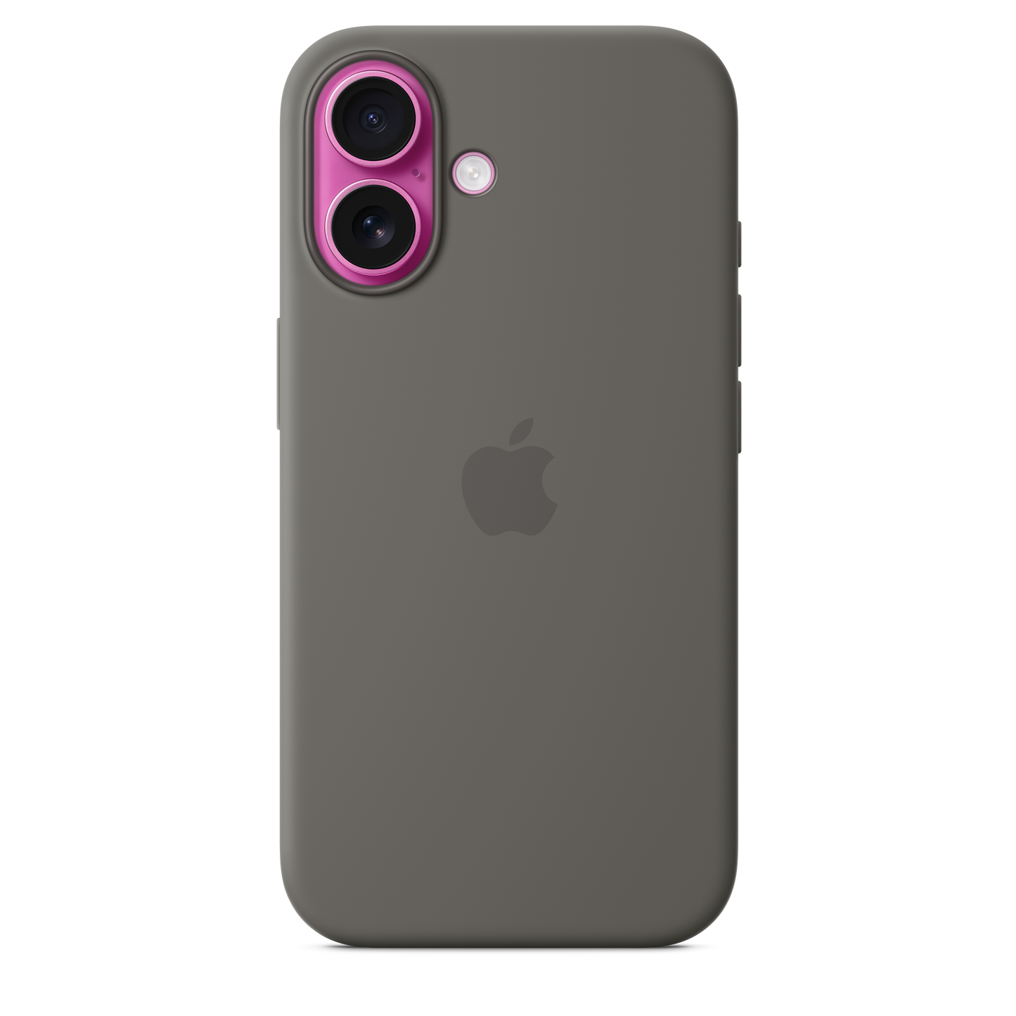 Apple iPhone 16 Silikon Case mit MagSafe, steingrau