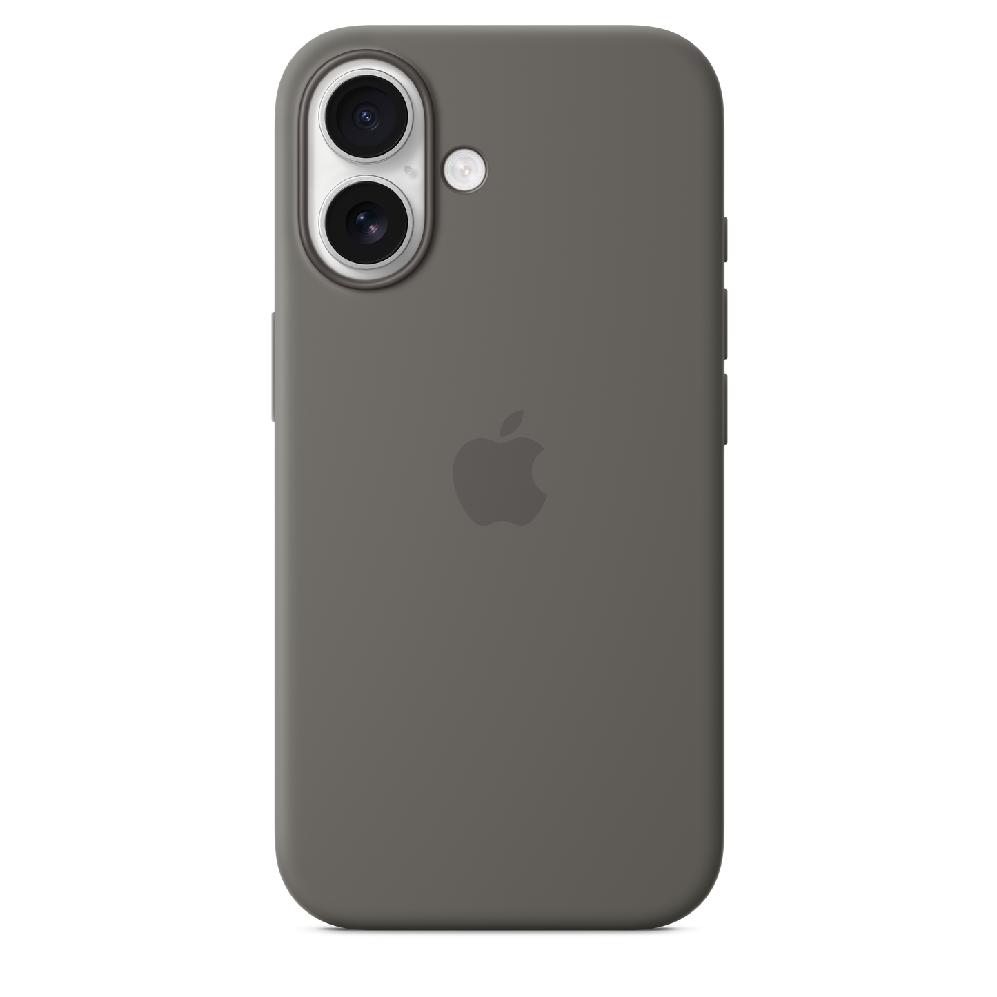 Apple iPhone 16 Silikon Case mit MagSafe, steingrau