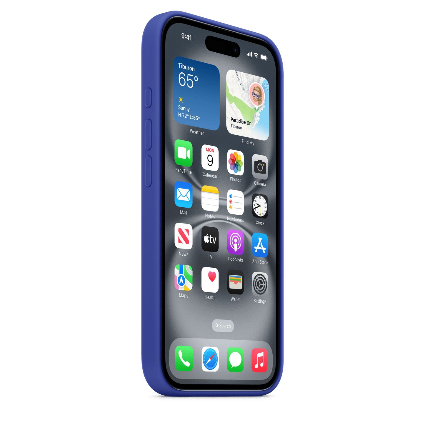 Apple iPhone 16 Silikon Case mit MagSafe, ultramarin