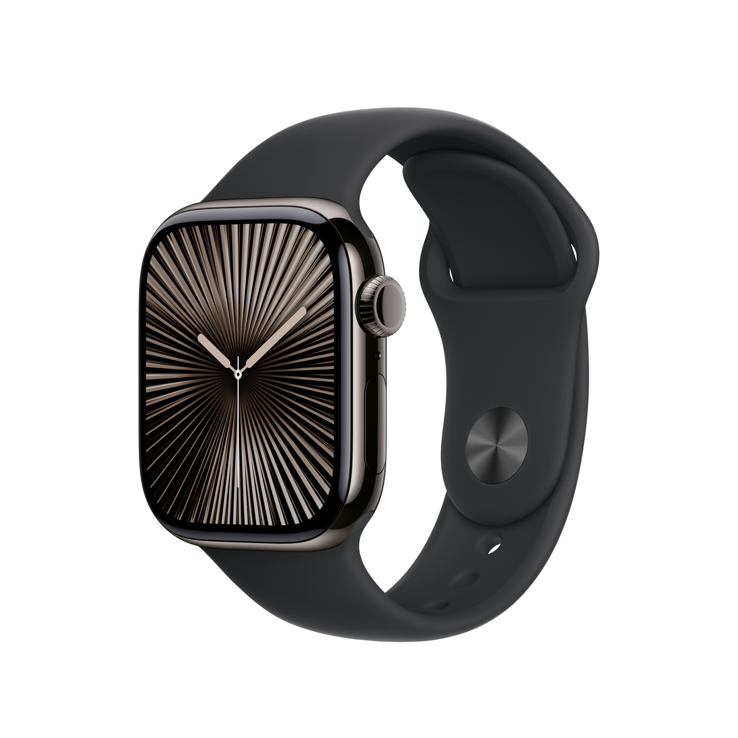 Apple Watch 42mm Sportarmband, schwarz - M/L