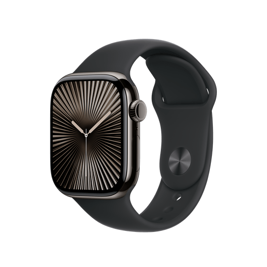 Apple Watch 42mm Sportarmband, schwarz - S/M